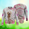 Joycorners Golden Retriever Floral 3D Custom Name And Dog Full Print Shirts