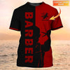 Barber Shop Personalized Name 3D Shirt