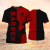 Barber Shop Personalized Name 3D Shirt
