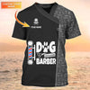 Barber Paw Dog Groomer Personalized Name 3D Shirt