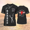 Barber Shop Personalized Name 3D Shirt