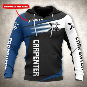 PREMIUM CARPENTER CUSTOM NAME 3D ALL OVER PRINTED UNISEX SHIRTS HOODIE