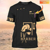 Barber Shop Personalized Name 3D Shirt