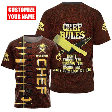 Joycorners CUSTOM NAME MASTER CHEF UNISEX SHIRTS
