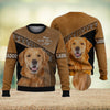 Joycorners Golden Retriever Lover Never Walk Alone 3D Custom Name And Dog Full Print Shirts