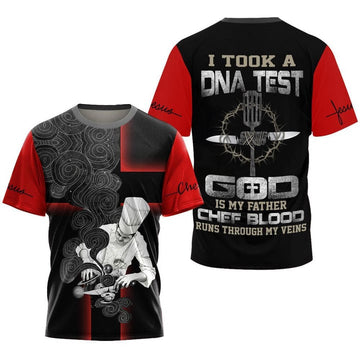Joycorners GOD IS MY FATHER CHEF BLOOD RUNS THROUGH MY VEINS UNISEX SHIRTS