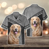 Joycorners Golden Retriever Grey Love Never Walk Alone 3D Custom Name And Dog Full Print Shirts
