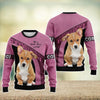 Joycorners Corgi Never Walk Alone Pink 3D Custom Name And Dog Full Print Shirts