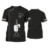 Barber Tools Personalized Name 3D Shirt