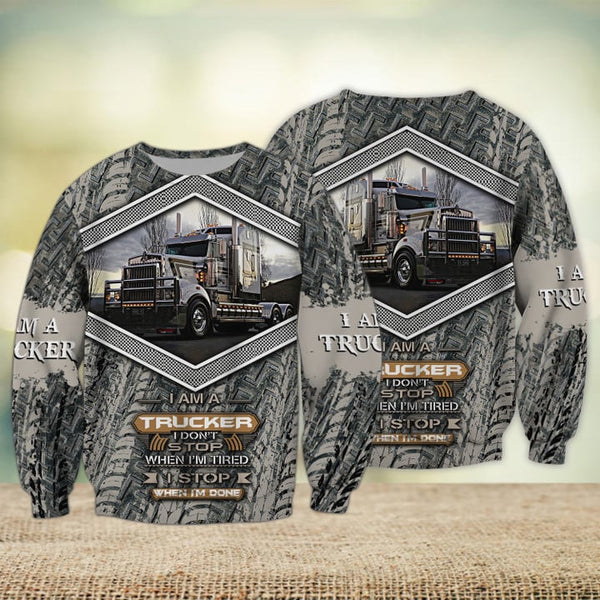 Joycorners I Am A Trucker 3D Full Print Shirts