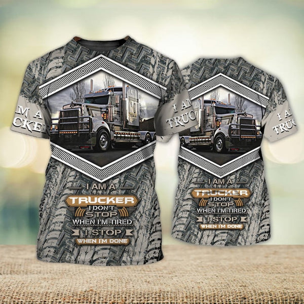Joycorners I Am A Trucker 3D Full Print Shirts