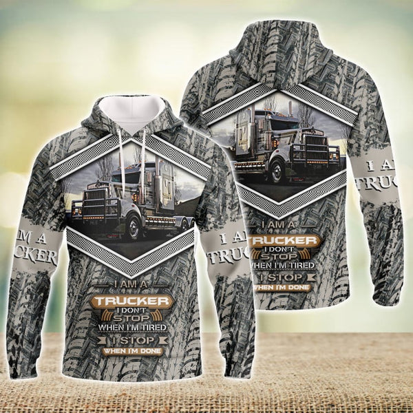 Joycorners I Am A Trucker 3D Full Print Shirts