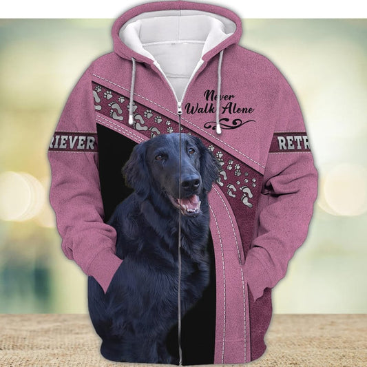 Joycorners Retriever Never Walk Alone 3D Custom Name And Dog Full Print Shirts