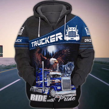Joycorners I Am A Trucker 3D Full Print Shirts