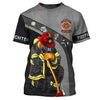 Maxcorners Firefighter Shirts Once A Firefighter Always A Firefighter 3D Shirt LM1911