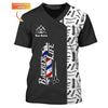 Barber Tools Personalized Name 3D Shirt