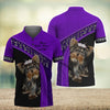 Joycorners Yorkshire Lover Never Walk Alone ( Violet ) 3D Custom Name And Dog Full Print Shirts