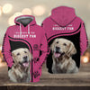 Joycorners Golden Retriever Biggest Fan 3D Custom Name And Dog Full Print Shirts
