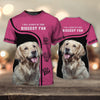 Joycorners Golden Retriever Biggest Fan 3D Custom Name And Dog Full Print Shirts
