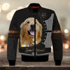 Joycorners Golden Retriever Love 3D Custom Name And Dog Full Print Shirts