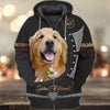 Joycorners Golden Retriever Love 3D Custom Name And Dog Full Print Shirts