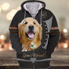 Joycorners Golden Retriever Love 3D Custom Name And Dog Full Print Shirts