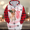 Joycorners Golden Retriever Valentine Day 3D Custom Name And Dog Full Print Shirts