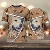 Joycorners Golden Retriever My Heart 3D Custom Name And Dog Full Print Shirts