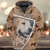 Joycorners Golden Retriever My Heart 3D Custom Name And Dog Full Print Shirts