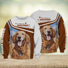 Joycorners Golden Retriever Dont Judge 3D Custom Name And Dog Full Print Shirts
