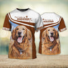 Joycorners Golden Retriever Dont Judge 3D Custom Name And Dog Full Print Shirts