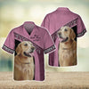 Joycorners Golden Retriever Never Walk Alone Pink 3D Custom Name And Dog Full Print Shirts