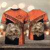 Joycorners Yorkshire Lover Never Walk Alone ( Orange ) 3D Custom Name And Dog Full Print Shirts