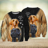 Joycorners Golden Retriever Lover Kiss 3D Custom Name And Dog Full Print Shirts