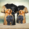 Joycorners Golden Retriever Lover Kiss 3D Custom Name And Dog Full Print Shirts