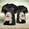 Joycorners Golden Retriever Lover Never Walk Alone Black 3D Custom Name And Dog Full Print Shirts