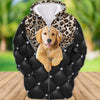 Joycorners Golden Retriever Diamond 3D Custom Name And Dog Full Print Shirts