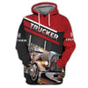 Joycorners Red Truck Driver 3D Full Print Shirts