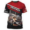 Joycorners Red Truck Driver 3D Full Print Shirts