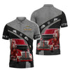 Joycorners Grey Red Trucker 3D Full Print Shirts