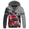 Joycorners Grey Red Trucker 3D Full Print Shirts