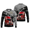 Joycorners Grey Red Trucker 3D Full Print Shirts