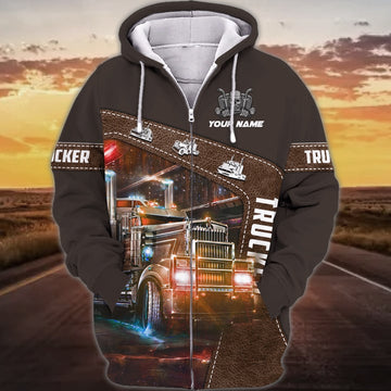 Joycorners Trucker Driver 3D Custom Name Full Print Shirts