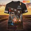 Joycorners Trucker Driver 3D Custom Name Full Print Shirts