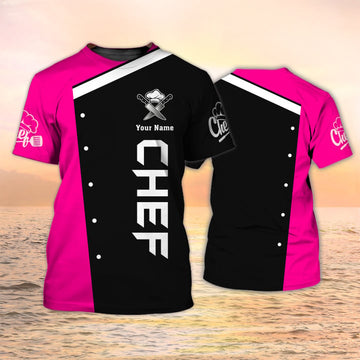 Joycorners PERSONALIZED NAME 3D CHEF SHIRTS FOR MEN AND WOMEN