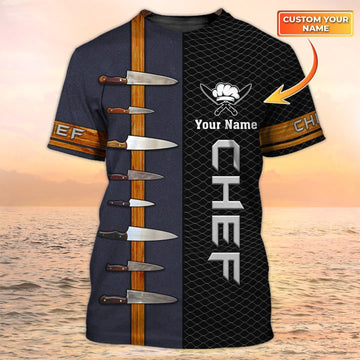 Joycorners Custom Chef Skull T Shirt Chef Knives