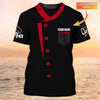 Joycorners Chef Cook T Shirts 3D Custom Name Chef Uniform Shirt