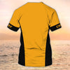 Joycorners Chef Cook T-shirt Custom Name Chef Knives Yellow Tee Shirt