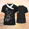 Joycorners Chef Uniforms Chef Wear & Chef Clothing for Restaurants Custom Chef Tshirt Black & White