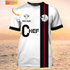 Joycorners Chef Shirt Cook Personalized Name 3D T Shirt Chef Uniform Special Chef Design